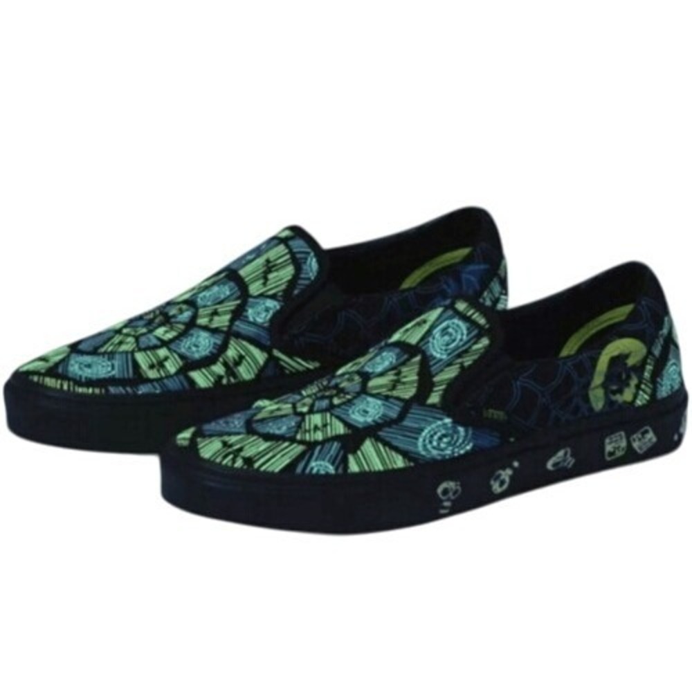New Vans Sneaker Nightmare Before Christmas Oogie Boogie Women 5 Black Glow